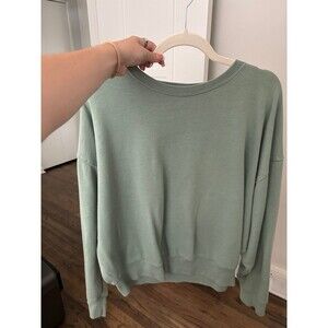VS PINK Green Crewneck Sweatshirt - Size Large